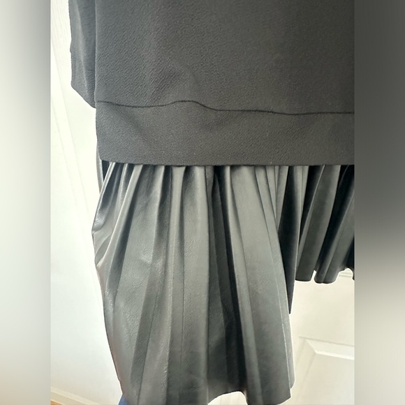 Two Tiered Dress with Faux Leather Details - Picture 4 of 4